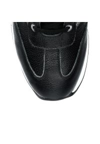 Arturo Vicci - Sneakersy czarne. Okazja: na co dzień. Kolor: czarny. Materiał: skóra, guma