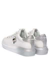 Karl Lagerfeld - KARL LAGERFELD Sneakersy Kapri KL62530F Biały. Kolor: biały. Materiał: skóra #4