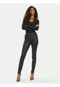 Guess Bluzka Amira W4BP09 KCDE0 Czarny Slim Fit. Kolor: czarny. Materiał: syntetyk #4
