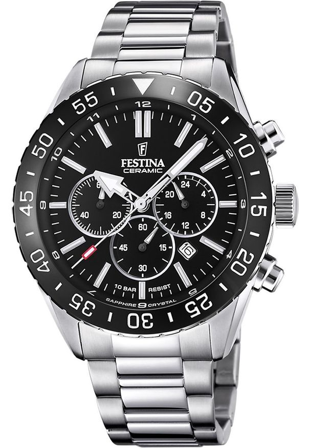 Zegarek Festina Zegarek męski Festina F20575-3 srebrny. Kolor: srebrny