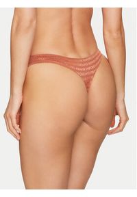 Emporio Armani Underwear Komplet 2 par stringów 163333 3F204 01656 Brązowy. Kolor: brązowy. Materiał: syntetyk