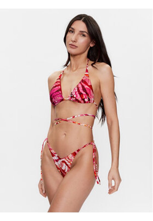 Guess Góra od bikini E3GJ06 MC04R Różowy. Kolor: różowy. Materiał: syntetyk