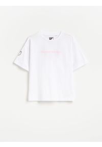 Reserved - T-shirt Inter Miami CF - złamana biel. Materiał: bawełna #1