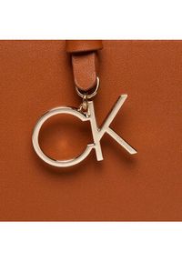 Calvin Klein Torebka Ck Must Shopper Lg W/Slip Pkt K60K609860 Brązowy. Kolor: brązowy. Materiał: skórzane #4