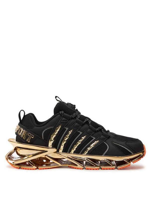 Plein Sport Sneakersy SADS USC0530 STE003N Czarny. Kolor: czarny. Materiał: materiał