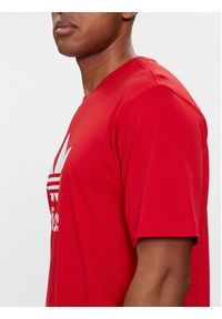 Adidas - adidas T-Shirt adicolor Trefoil IR8009 Czerwony Regular Fit. Kolor: czerwony. Materiał: bawełna #3