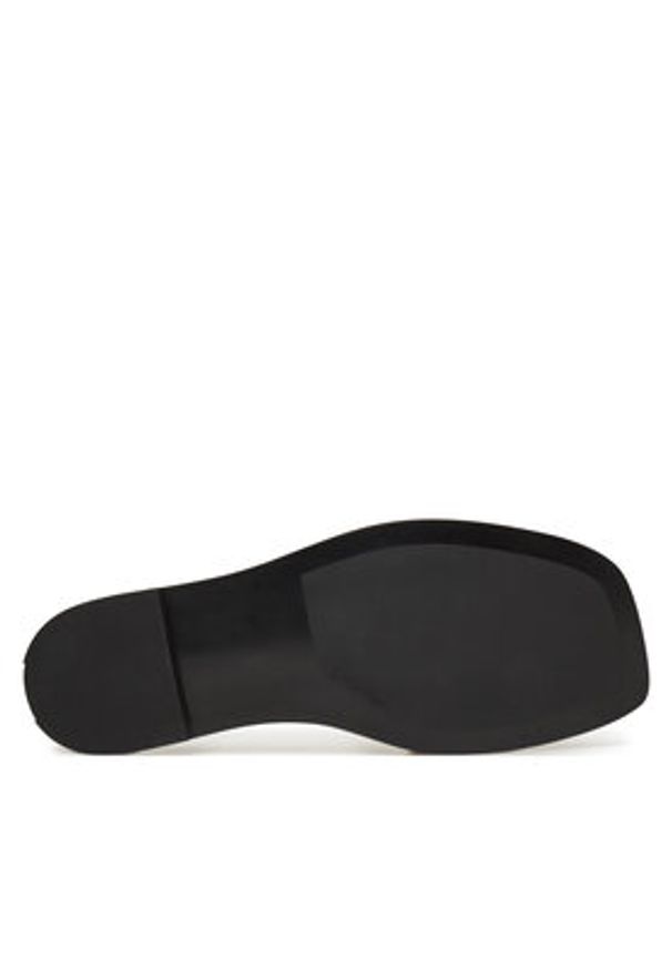 Calvin Klein Klapki Flat Slide W/Ck Hw Big - Lth HW0HW02482 Écru. Materiał: skóra
