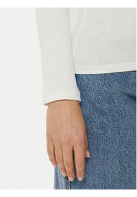 Tommy Jeans Bluzka Essential DW0DW17990 Écru Slim Fit. Materiał: bawełna #3