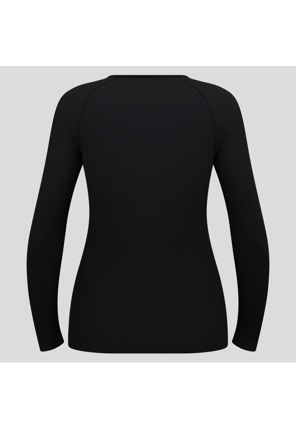 Bluza termoaktywna damska Odlo Performance Light Eco BL Top Crew Neck LS. Kolor: wielokolorowy, czarny, szary