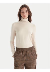 Liu Jo Golf MF5229 MS49I Écru Regular Fit. Typ kołnierza: golf. Materiał: syntetyk, wiskoza #1