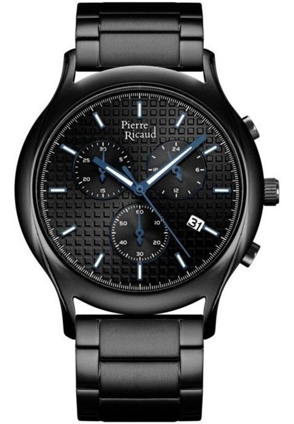 Zegarek męski Pierre Ricaud P91099.B114CH srebrny. Kolor: srebrny