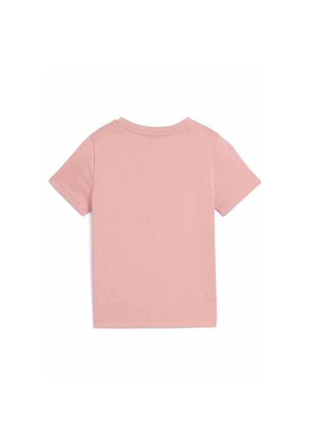 Puma - Dziecięca koszulka ESS z logo No. 1 PUMA Pink Fruit. Kolor: różowy. Materiał: guma. Wzór: nadruk