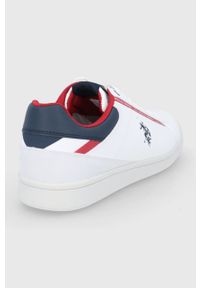 U.S. Polo Assn. Buty kolor biały. Nosek buta: okrągły. Zapięcie: sznurówki. Kolor: biały. Materiał: guma #3