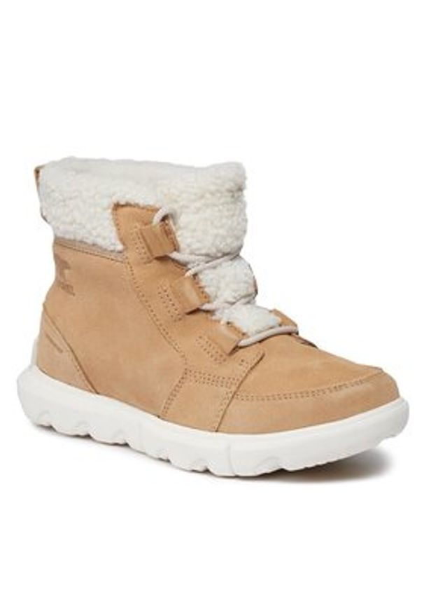 sorel - Sorel Botki Explorer Next™ Carnival Wp NL5026-262 Brązowy. Kolor: brązowy. Materiał: skóra, zamsz
