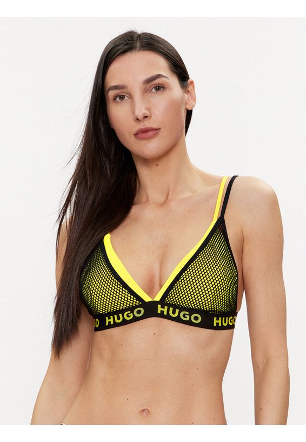 Hugo Góra od bikini Hazel 50515355 Żółty. Kolor: żółty. Materiał: syntetyk
