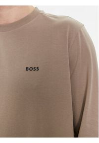 BOSS - Boss Longsleeve 50506365 Brązowy Regular Fit. Kolor: brązowy. Materiał: bawełna. Długość rękawa: długi rękaw