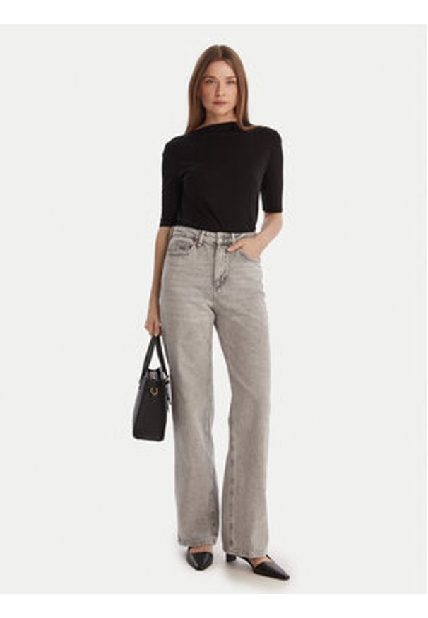 Vero Moda Jeansy Tessa 10345320 Szary Wide Leg. Kolor: szary