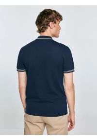Big-Star - Koszulka męska polo granatowa Poller 403. Okazja: na co dzień. Typ kołnierza: polo. Kolor: niebieski. Materiał: jeans, materiał, dzianina. Wzór: haft, aplikacja, ze splotem. Styl: sportowy, casual #4