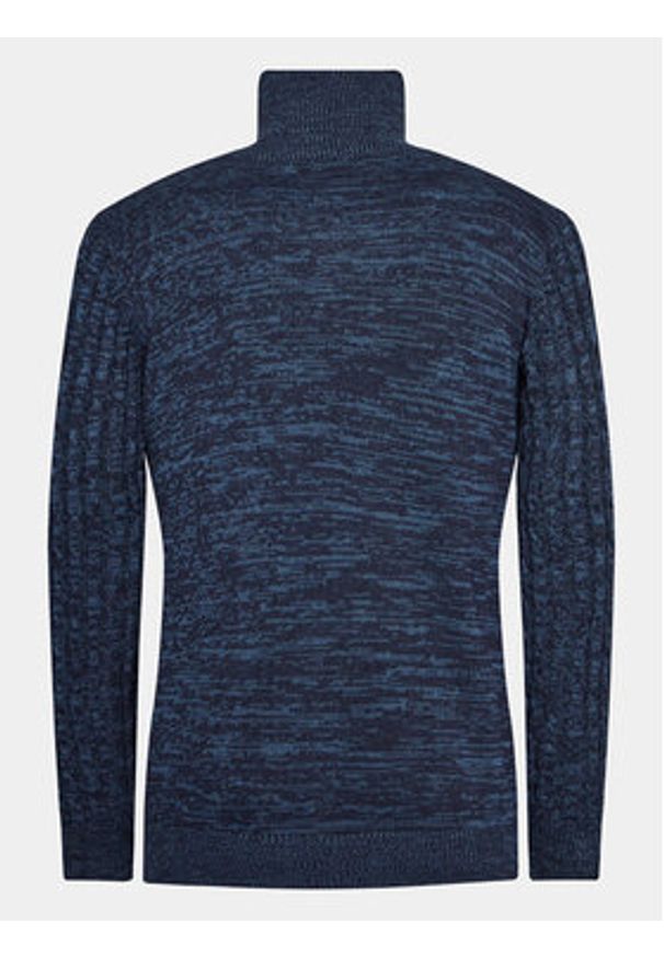 INDICODE Sweter Rufus 35-026 Granatowy Regular Fit. Kolor: niebieski. Materiał: bawełna