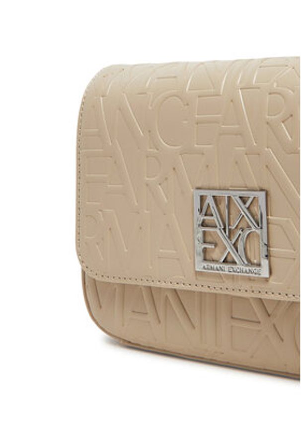 Armani Exchange Torebka 942648 CC793 U1092 Beżowy. Kolor: beżowy. Materiał: skórzane
