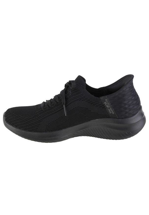 skechers - Damskie ULTRA FLEX 3.0 BRILLIANT PATH Slip-On Czarny. Zapięcie: bez zapięcia. Kolor: czarny. Materiał: tkanina. Sport: turystyka piesza