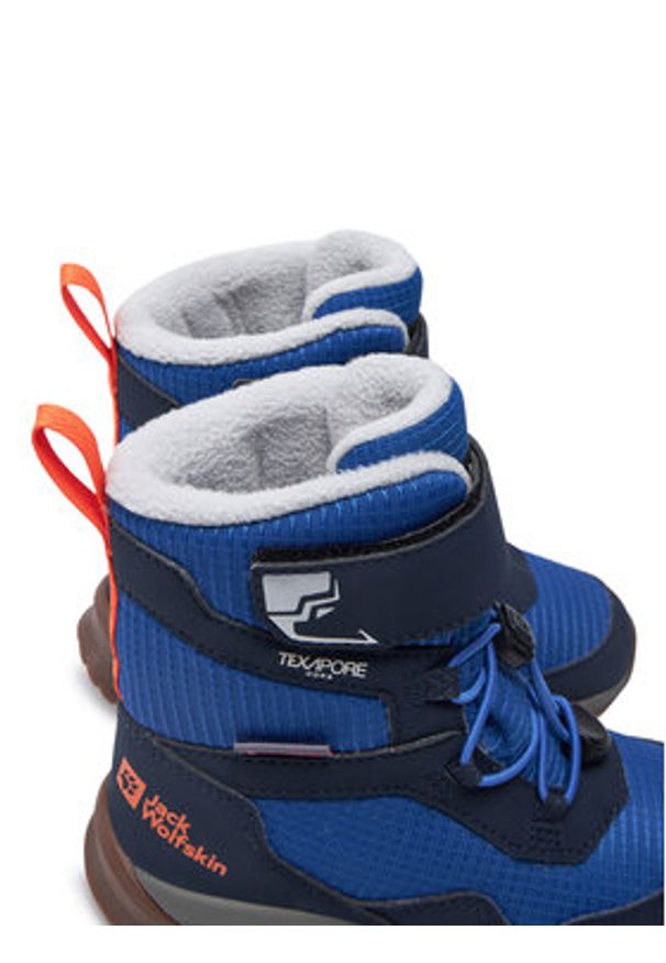 Jack Wolfskin Śniegowce Polar Bear-B Texapore High Vc K A62145 Niebieski. Kolor: niebieski. Materiał: materiał
