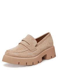 DeeZee Loafersy 8-124-1 Beżowy. Kolor: beżowy. Materiał: materiał #4