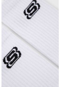 skechers - Skechers skarpetki (2-pack) kolor biały. Kolor: biały