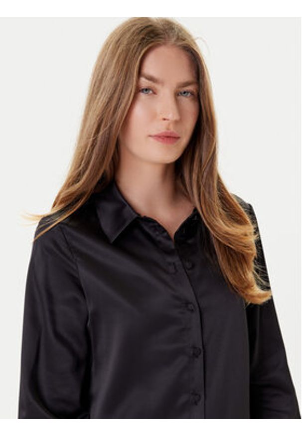 Vero Moda Koszula Merle 10334598 Czarny Regular Fit. Kolor: czarny. Materiał: syntetyk