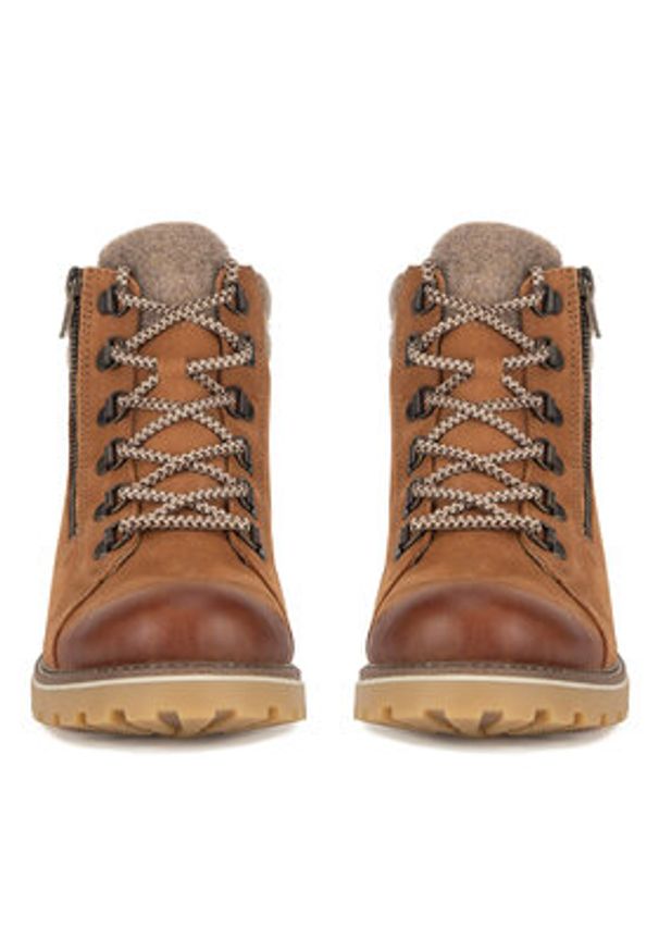 Remonte Trapery D7478-22 Brązowy. Kolor: brązowy. Materiał: nubuk, skóra