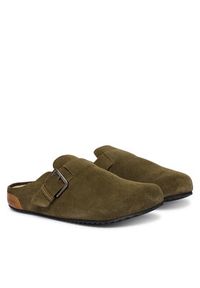 Pepe Jeans Klapki Corby Clog M PMS90123 Khaki. Kolor: brązowy. Materiał: zamsz, skóra #4