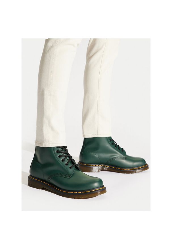 Glany Dr. Martens. Kolor: zielony