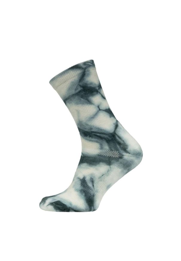 NA GIEAN - Skarpety Trekkingowe Na Giean Medium Weight Tie-Dyed Crew Monochrome. Kolor: szary, wielokolorowy. Sport: outdoor