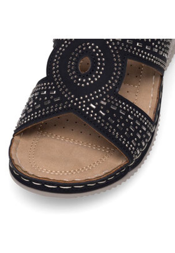 Clara Barson Klapki WYL05010-30 Czarny. Kolor: czarny. Materiał: syntetyk