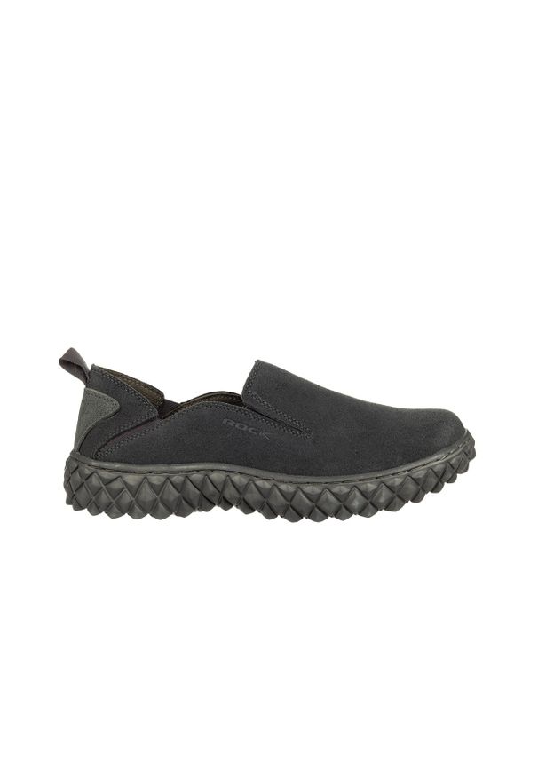 Rock Spring - Półbuty Rock X Walk Dark Grey Men's, Szary, Skóra naturalna - 45. Okazja: na co dzień. Kolor: szary. Materiał: zamsz. Szerokość cholewki: normalna. Styl: rockowy