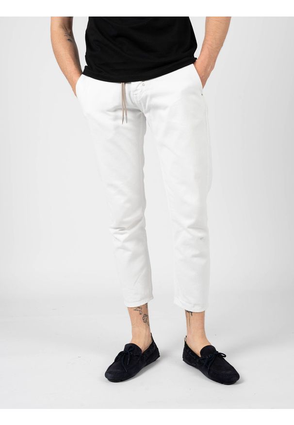 Antony Morato Jeansy "Oliver" | MMTR00649-FA900127 | Oliver | Mężczyzna | Biały. Kolor: biały. Wzór: aplikacja