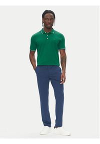 Lindbergh Polo 30-404010 Zielony Relaxed Fit. Typ kołnierza: polo. Kolor: zielony. Materiał: bawełna #3