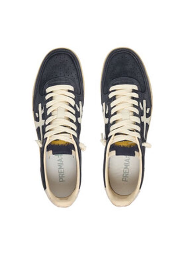 Premiata Sneakersy Bsktclay 7708 Granatowy. Kolor: niebieski. Materiał: skóra