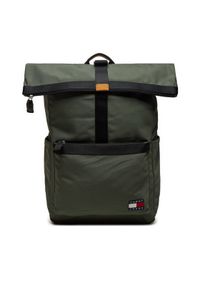 Tommy Jeans Plecak Tjm Essential Rolltop Backpack AM0AM12414 Khaki. Kolor: brązowy. Materiał: materiał #1