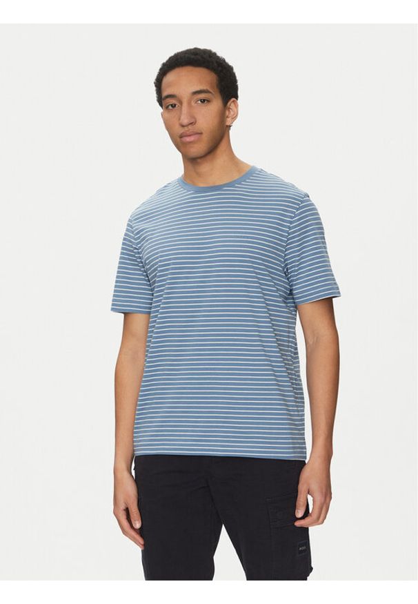 BOSS T-Shirt TalesStripe 50499334 Niebieski Relaxed Fit. Kolor: niebieski. Materiał: bawełna