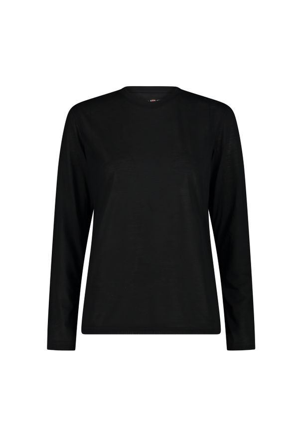 Koszulka damska turystyczna CMP 34Y2576. Kolor: czarny. Długość rękawa: długi rękaw