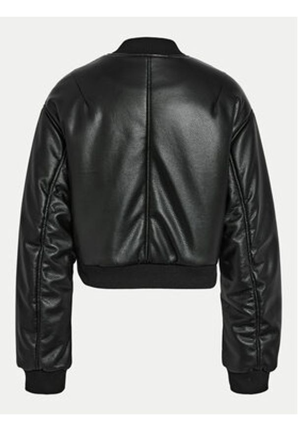 Noisy may - Noisy May Kurtka z imitacji skóry Eileen 27032426 Czarny Relaxed Fit. Kolor: czarny. Materiał: skóra