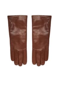 Rękawiczki Damskie Weekend Max Mara. Kolor: brązowy