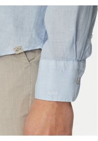 PAUL & SHARK - Paul&Shark Koszula 25413180CF Błękitny Regular Fit. Kolor: niebieski. Materiał: len #3