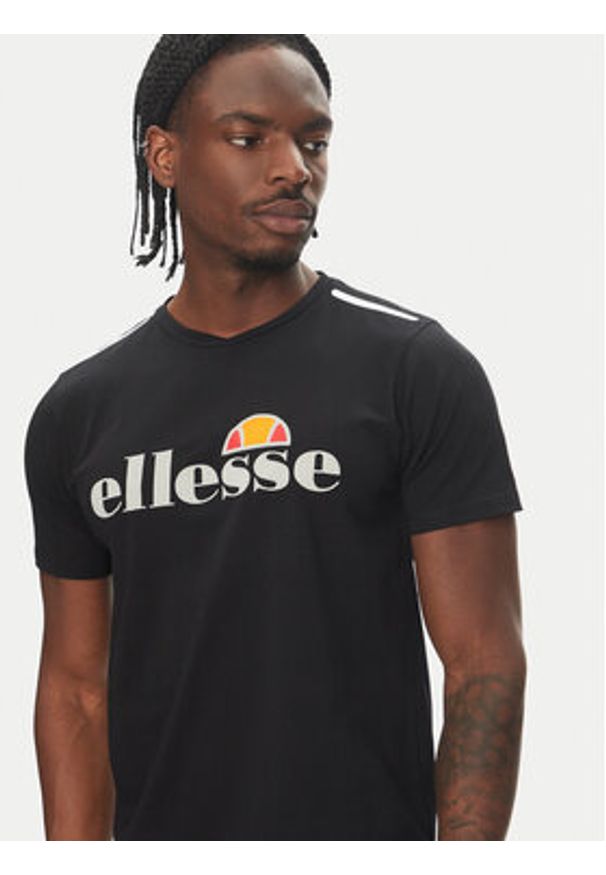 Ellesse T-Shirt Cella 2 SXZ10819 Czarny Regular Fit. Kolor: czarny. Materiał: bawełna