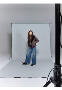 Reserved - Jeansy wide leg z przetarciami - indigo jeans #1