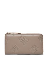 TOMMY HILFIGER - Duży Portfel Damski Tommy Hilfiger. Kolor: szary