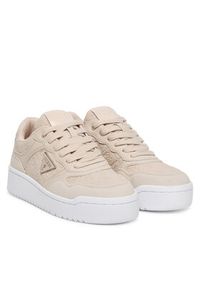 Guess Sneakersy FLFMR9 FAL12 Beżowy. Kolor: beżowy. Materiał: skóra