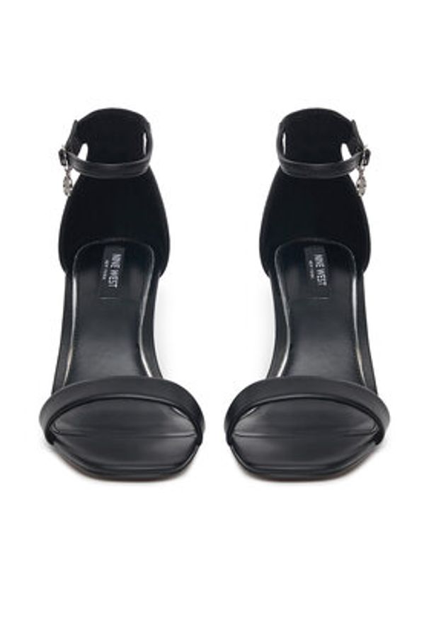 Nine West Sandały WFA2647-1 Czarny. Kolor: czarny. Materiał: skóra