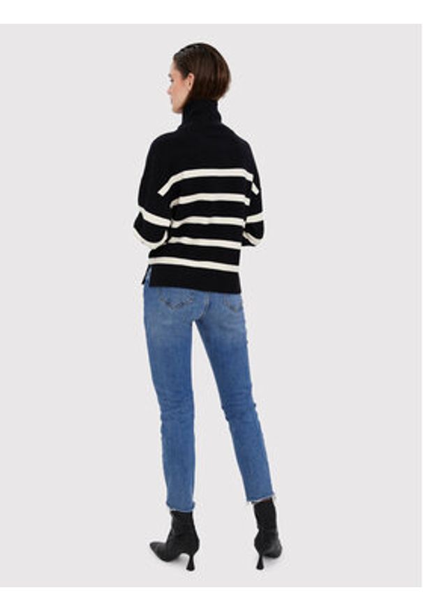 Vero Moda Sweter Saba 10269246 Czarny Regular Fit. Kolor: czarny. Materiał: wiskoza